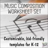 Music Composition Worksheet Set Digital Resources